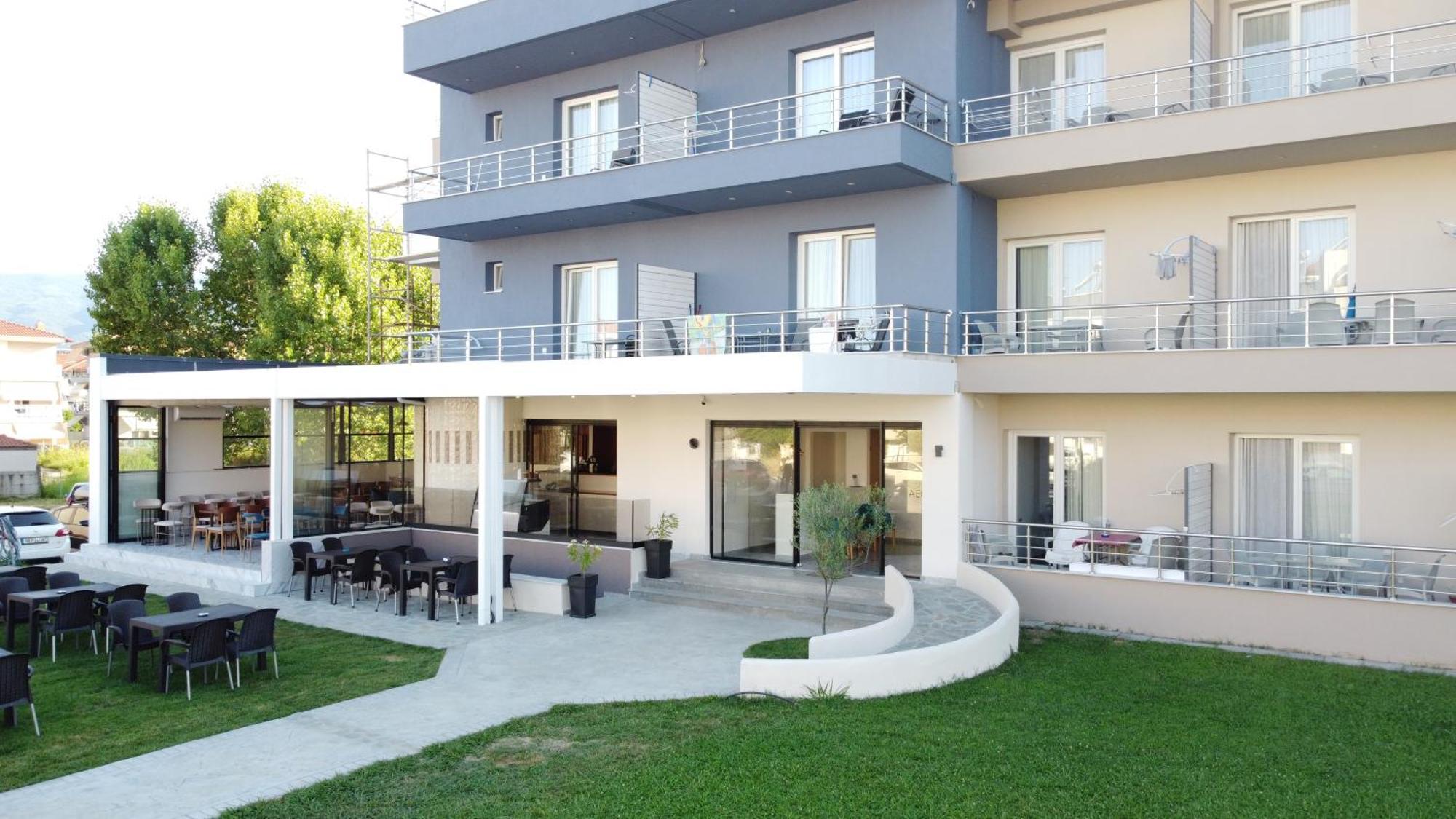 Aegean Blue Apartments & Suites レプトカリヤ エクステリア 写真