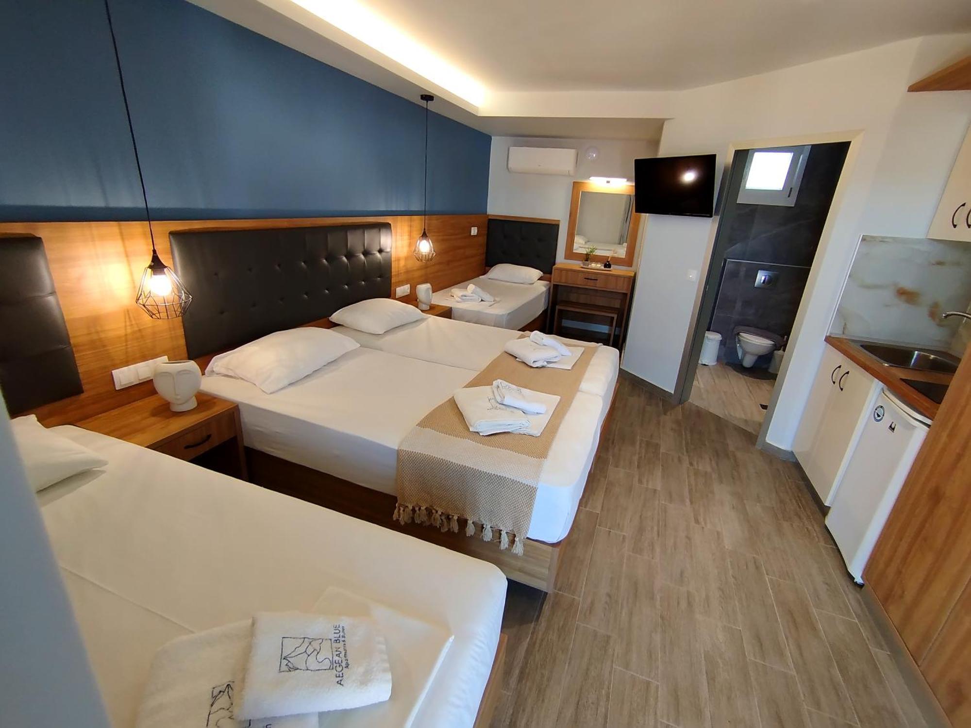Aegean Blue Apartments & Suites レプトカリヤ エクステリア 写真